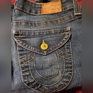 True Religion Women's Dark Blue Jeans